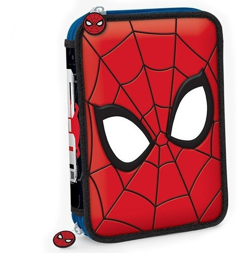 Canopla Cartuchera Spiderman 2 Pisos Tapa Squishy Multiscope