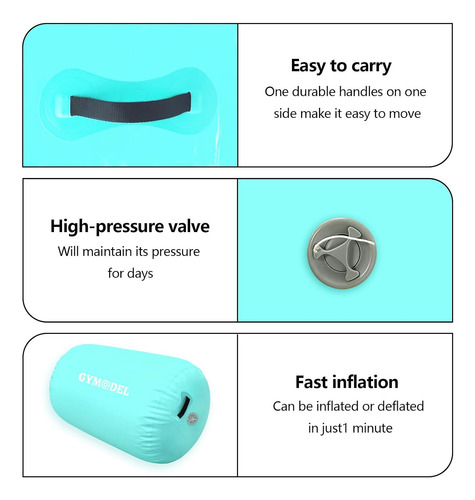 Air Roller - Colchoneta Inflable Para Gimnasia Con Bomba Par