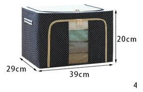 Imagen 8 de 8 de Caja Organizadora Tela Ropa Placard 39x29x20cm Doble Cierre