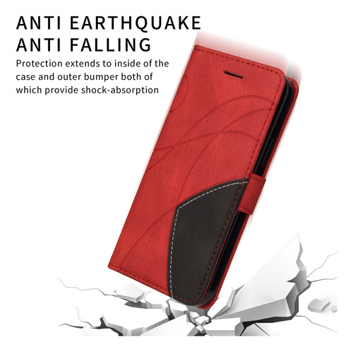 Funda Protectora Tipo Cartera De Piel Sintética De Alta Calidad Para La Serie Nokia Con Ranura Para Tarjetas
