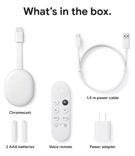 Chromecast Con Google Tv Control Remoto Hd 1080p *itech Shop
