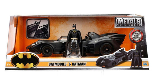 Batimovil 1989 Con Batman Escala 1:24  Jada Toys 98260