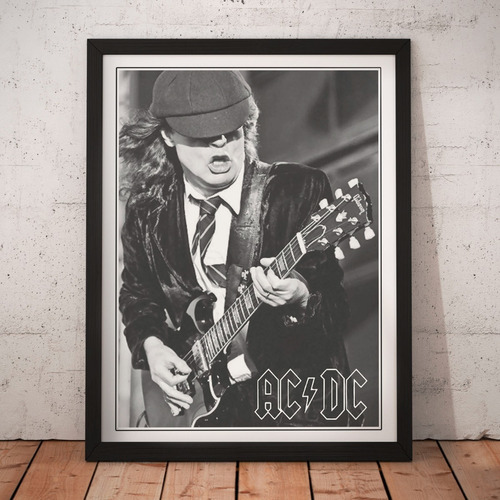 Cuadro Rock - Ac/dc - Angus Young Guitar