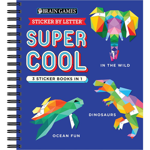 Libro: Brain Games - Sticker By Letter: Super Cool - 3 Stick
