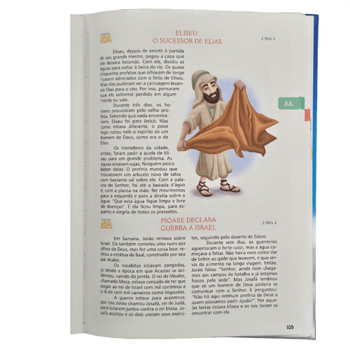 Bíblia Infantil Ilustrada Com 365 Histórias Capa Dura E Almofadada Para Crianças
