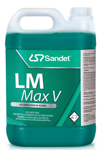 Desincrustante Ácido Lm Max V 5 Litros Sandet