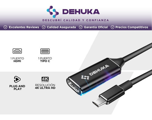 Adaptador Compatible Macbook Pro Usb C A Hdmi 4k