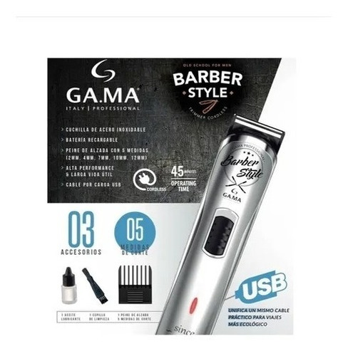 Cortapelo Trimmer Gt527 Barber Style Gama Barba