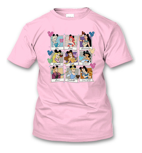 Playera Princesas Disney Ariel Cenicienta Blancanieves...