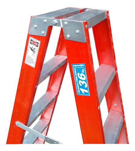 Escalera de fibra de vidrio tijera Argensafe 44-06