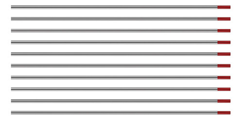 Tig Soldadura Electrodo Tungsteno 2% Torio Wt20 Rojo