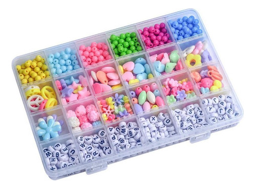 Juego De 24 Cuentas De Rejilla Para Hacer Joyas, Niños,