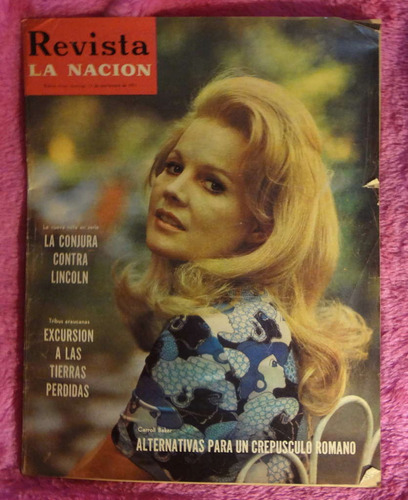 Revista La Nacion 1971 Chunchuna Villafañe Carroll Baker 