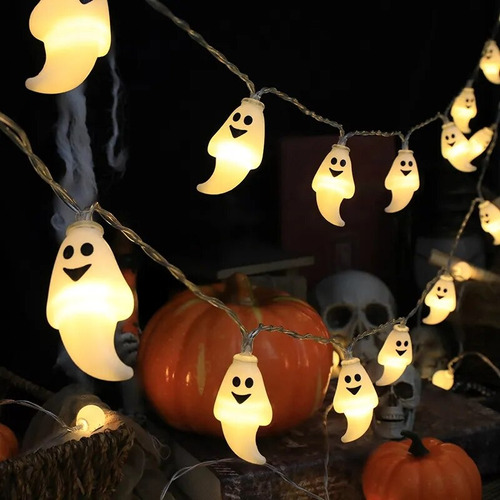 Luces Halloween Calabazas Fantasmas Adorno Guirnalda