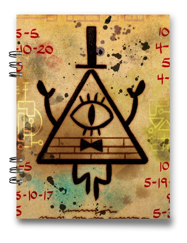 Imagen 4 de 9 de Cuaderno Gravity Falls 15x20 Cms Mediacarta 100 Hojas