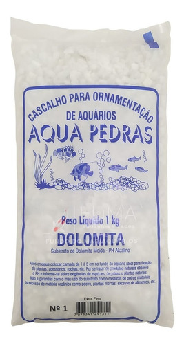 Substrato Dolomita Para Aquários E Jardins Decoração N°1 1kg