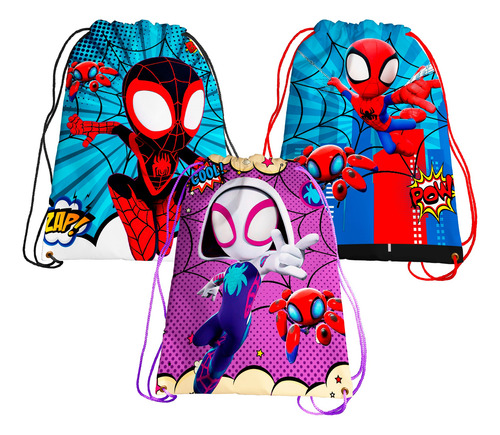 40 Dulceros Moralitos Spidey Amazing Friends Recuerdos