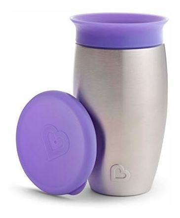 Munchkin Miracle - Vaso Para Sorber (acero Inoxidable, 360º)