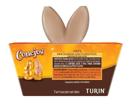 Conejos Turin 10 Conejitos Chocolate Ideales Regalo 200g