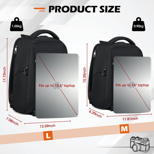 Bolsa Para Cámara Mochila Profesional Para Dslr Slr Mirr...