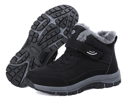 Botas Casuales Hombre Fleece Warm Snow Boots Impermeable