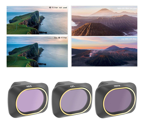 Filtro De Lente Compatível Com Dji Mini/mavic Mini 3 Pecas