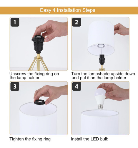 Juego De 2 Lámparas De Mesa Pequeñas Doradas Con Control Tác