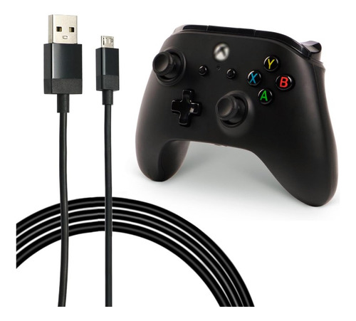 Cable De Carga 2.7m P/ Control Xbox One / Ps4 /disp. Android