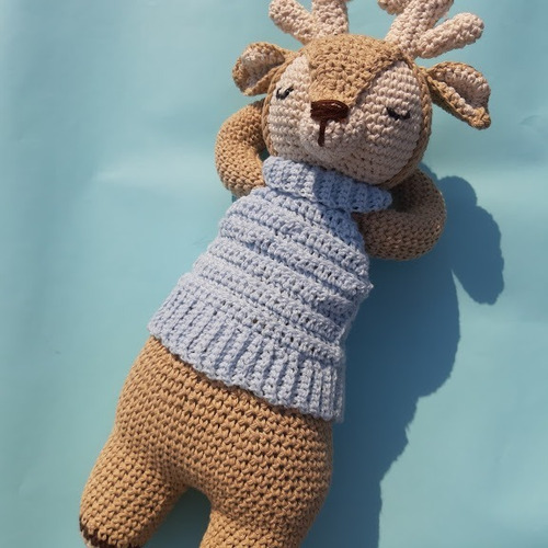 Imagen 3 de 5 de Ciervo Amigurumi Tejido Al Crochet