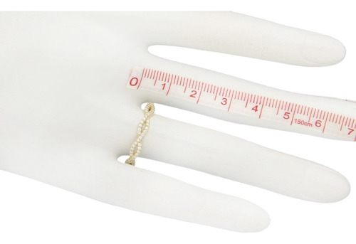 Imagen 4 de 4 de Anillo Trenza 14k, 1.3 Gramos.