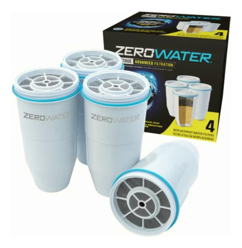 Zerowater Zr-006 Filtro De Reemplazo, Paquete De 4