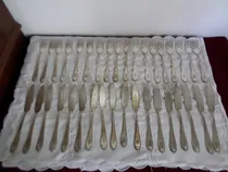 Comprar Antiguo Juego De Cubiertos Postre Wmf Aleman Modelo 25\u002F36 Ps