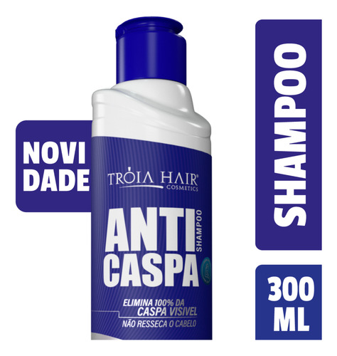 Kit 2 X1 Shampoo Troia Anticaspa Limpeza Diária 2 Em 1 300ml