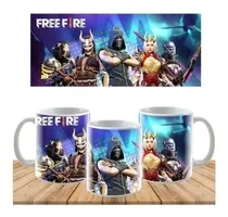 Comprar Plantillas Sublimación Tazones - Free Fire Tazas 10 Diseños