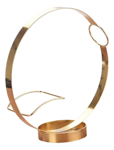 Soporte Para Botellas De Vino De Hierro En Forma De Dorado
