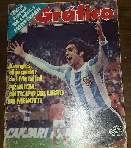 El Gráfico + Gente 2 Revistas Argentina Campeón Mundial 1978