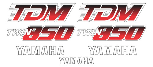 Adesivos Compatível Yamaha Tdm 850 1992 Vermelha Yhtdm85001