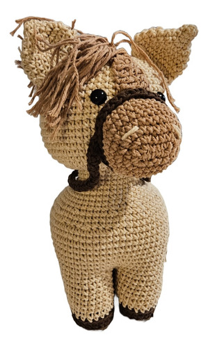 Imagen 2 de 2 de Amigurumi Tejido Caballo Crochet Muñeco Montessori Caballito