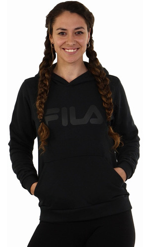 Canguro De Mujer Fila Letter - Black/black