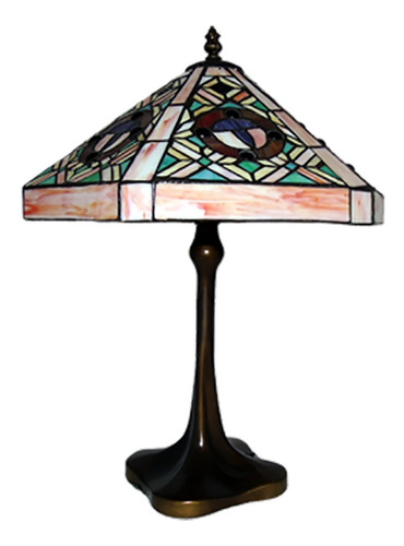 Crafts&home Lámpara De Buró Estilo Tiffany Diseño Art Deco
