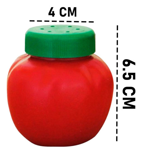 Saleros Plástico Jitomate 20 Piezas Rojo