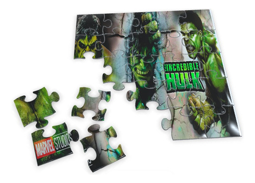 Rompecabezas Puzzle Hulk De 120 Piezas Sublimado 
