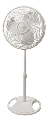 Ventilador De Pie Pedestal Oscilante. Lasko 16 Pulagas Color de la estructura Blanco Material de las aspas Plástico