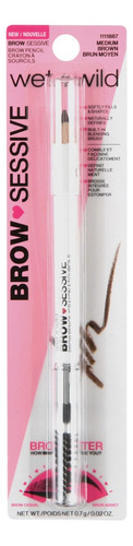 Delineador De Cejas Wet N Wild Brow Sessive Pencil Color Medium Brown