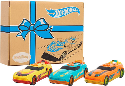 Carros Hot Wheels Set Regalo X3 Luces Sonidos Original