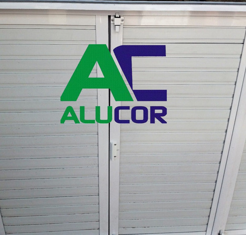 Postigon Aluminio Con Tablillas De Pvc 150 X 110