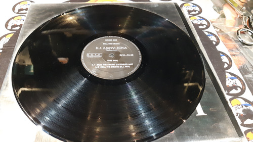 Dj Juanvi Ok Roll The Drums Vinilo Maxi 1993 Makina (Usado)