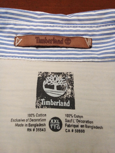 Excelente Camisa Timberland Talla Xxl Azul Polo Lacoste