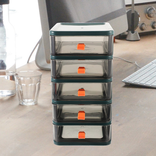 Mini Caja De Almacenamiento De Plástico Para Escritorio De O