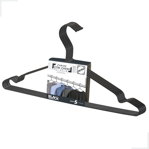 Conjunto Com 6 Cabides Com Cavas 2498 Arthi